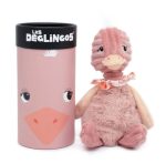Les Déglingos - Peluche Pomelos a Avestruz com caixa presente