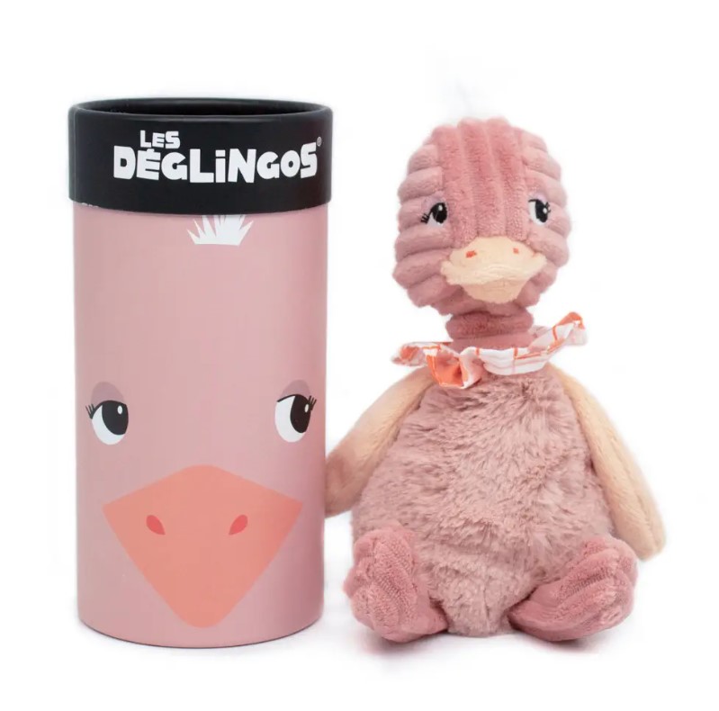 Les Déglingos - Peluche Pomelos a Avestruz com caixa presente - Image 1