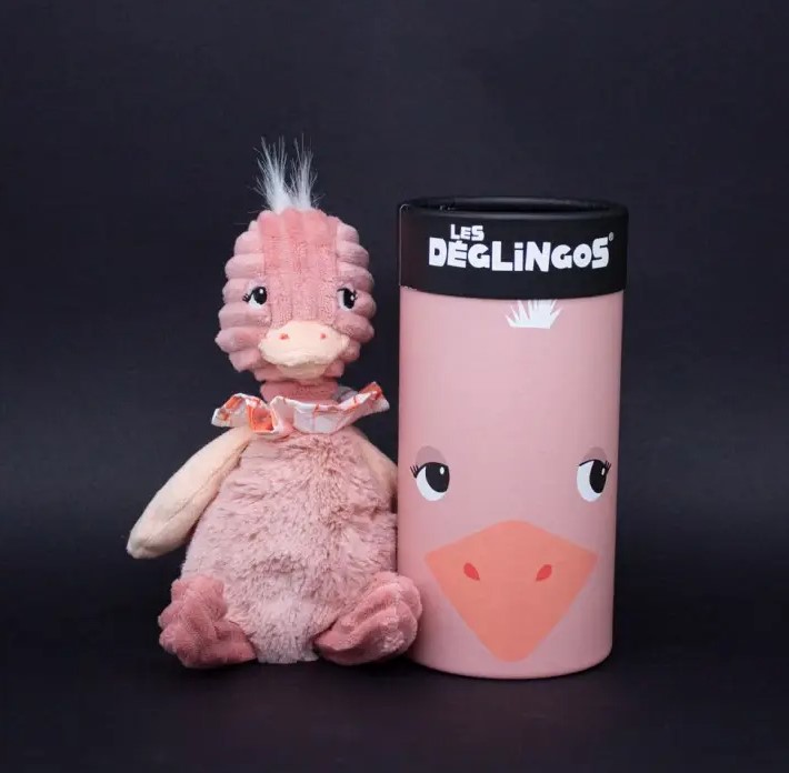 Les Déglingos - Peluche Pomelos a Avestruz com caixa presente - Image 4