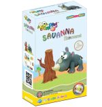 Jumping Clay - Rhino - Savanna Collection - Dry Modeling Clay Kit - Image 2