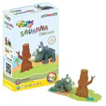 Jumping Clay - Rhino - Savanna Collection - Dry Modeling Clay Kit