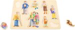 Small Foot - Wooden "Family and Friends" theme puzzle with handles - Image 3