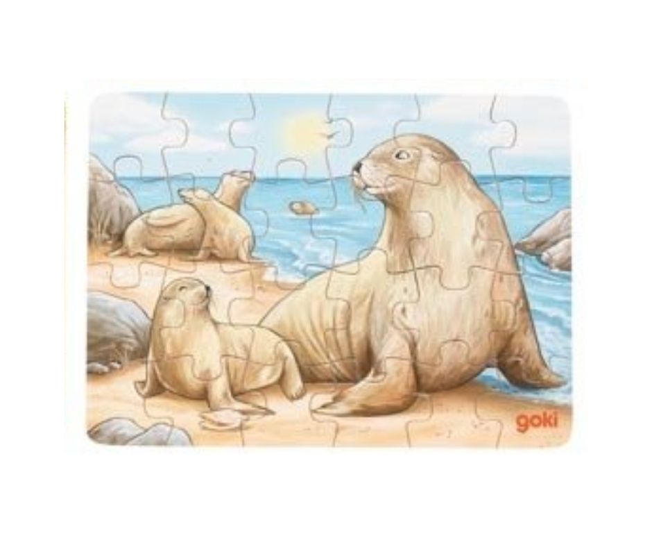 Goki - Mini Puzzle - Australian Animals - Seal - Image 1