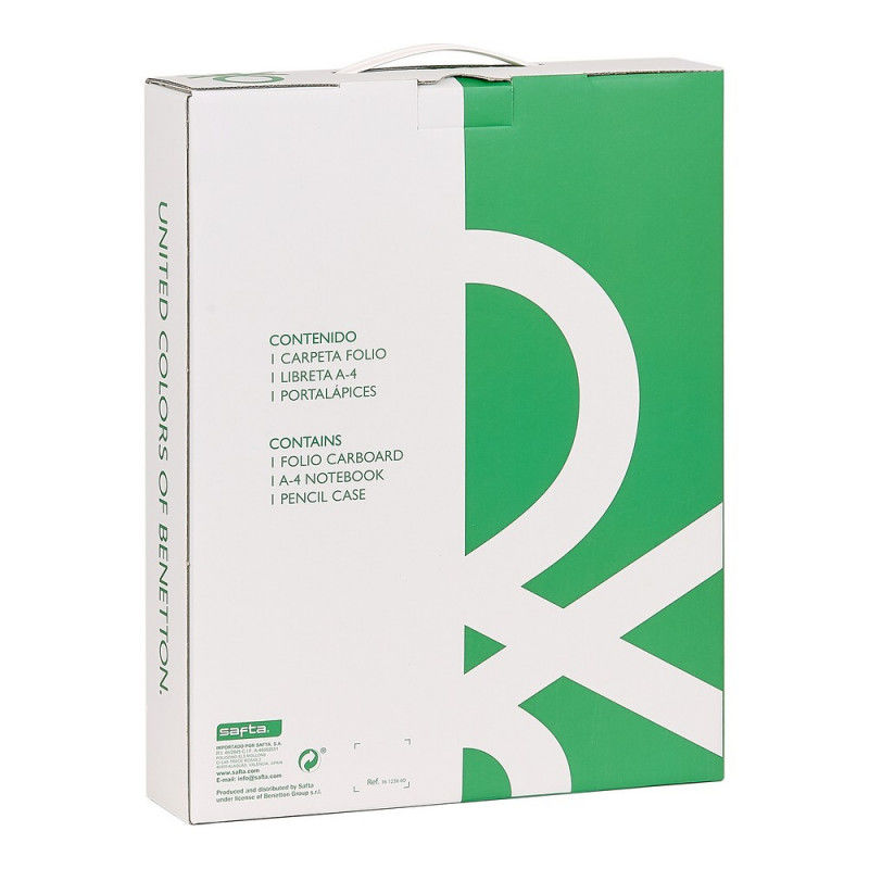 Benetton - Conjunto 3 peças - Pasta de argolas, caderno e estojo "Corazones" - Image 3