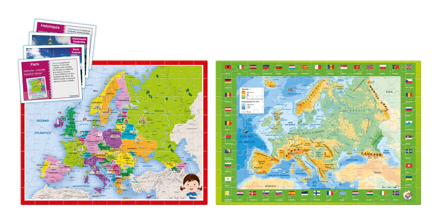 Clementoni - À Descoberta da Europa - 2puzzles + jogo - Image 3