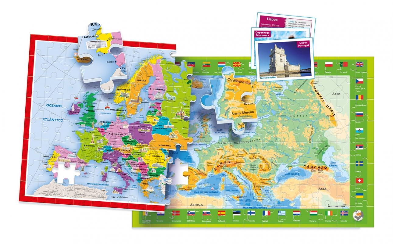 Clementoni - À Descoberta da Europa - 2puzzles + jogo - Image 4