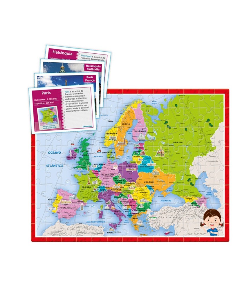 Clementoni - À Descoberta da Europa - 2puzzles + jogo - Image 5