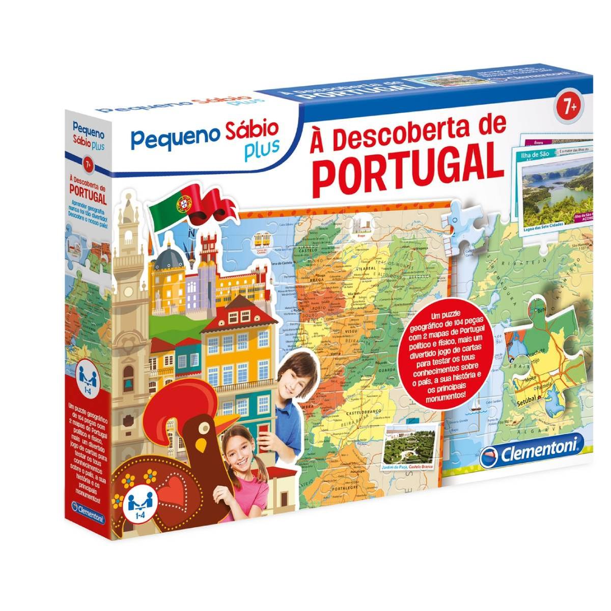 Clementoni - À Descoberta de Portugal - 1 puzzle + jogo - Image 1