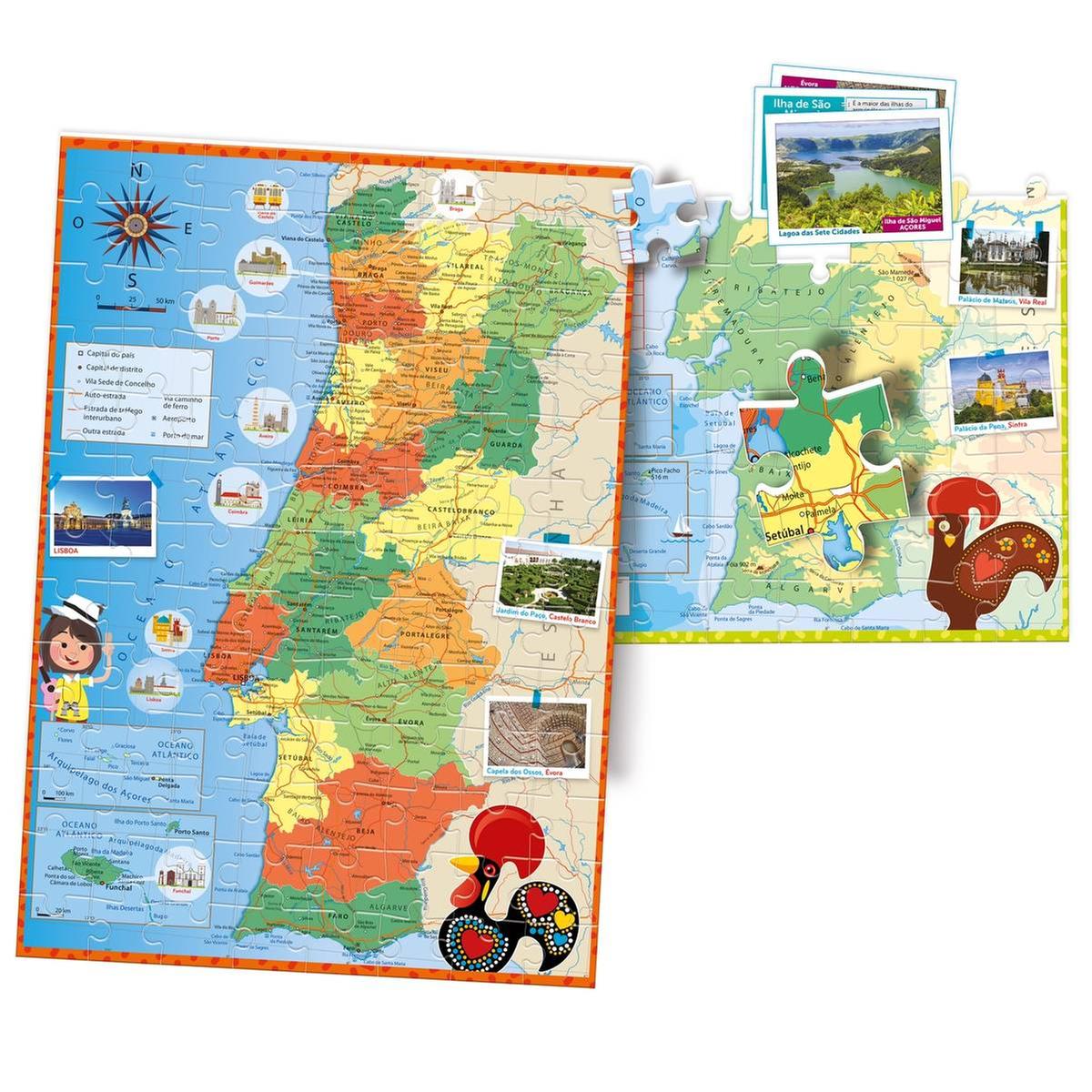 Clementoni - À Descoberta de Portugal - 1 puzzle + jogo - Image 3
