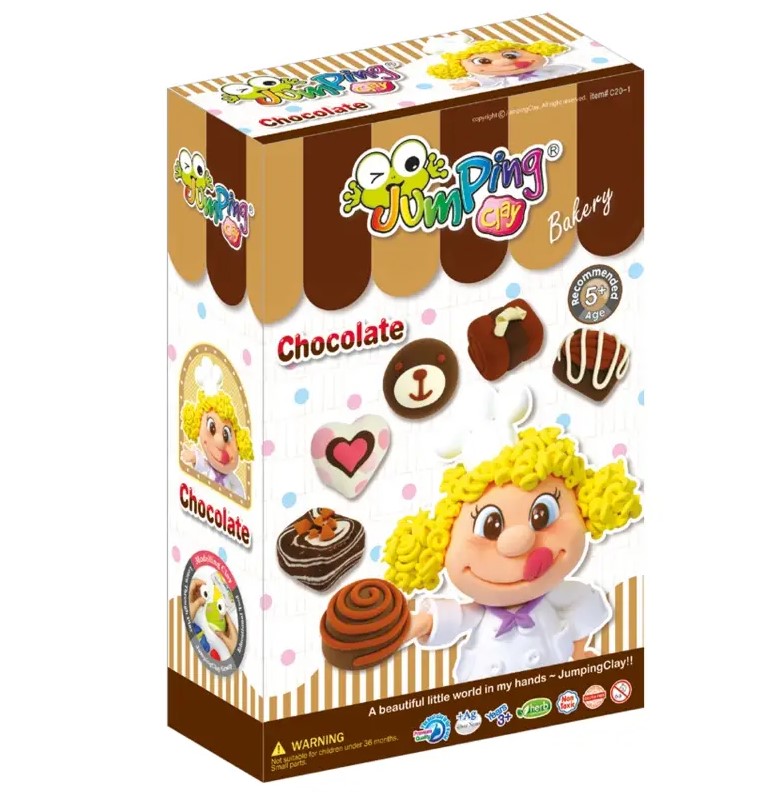 Jumping Clay -  Chocolate - Bakery Collection - Kit de argila para modelar ar seco - Image 2