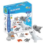 Jumping Clay - Seals with Puzzle - Glaciers Collection - Clay Kit for Dry Clay Modeling