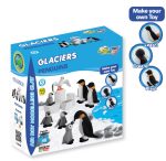 Jumping Clay - Penguins with Puzzle - Glaciers Collection - Dry Air Modeling Clay Kit - Image 4
