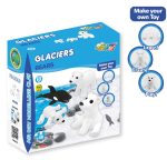 Jumping Clay - Ursos com Puzzle - Glaciers Collection - Kit de argila para modelar ar seco - Image 4