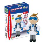 Jumping Clay - Médico - Superheroes Collection - Kit de argila para modelar ar seco