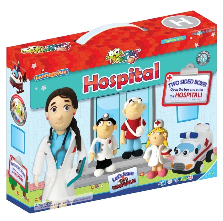 Jumping Clay - Hospital - Kit de argila para modelar ar seco - Image 2