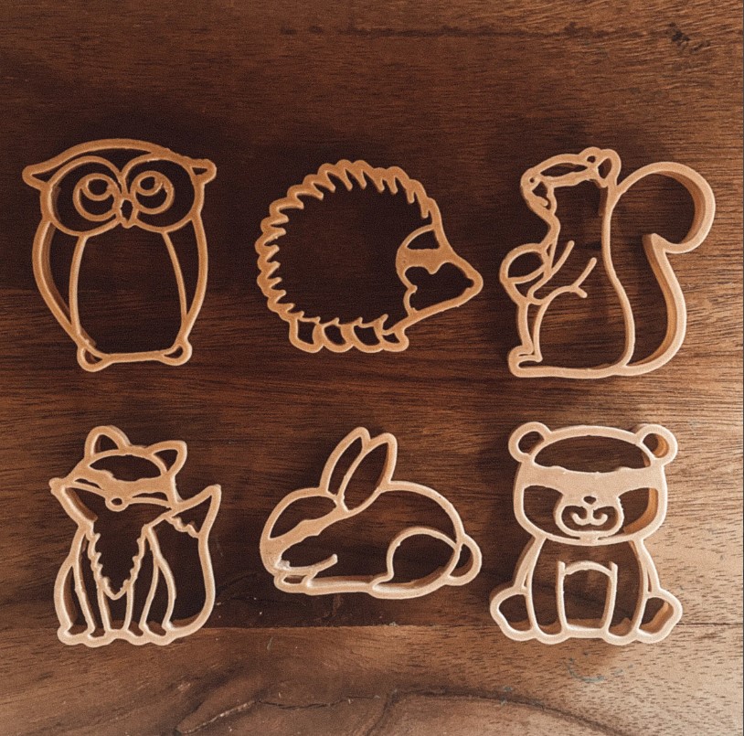 Kinfolk Pantry - Conjunto Mini de cortadores Animais da Floresta - Image 3
