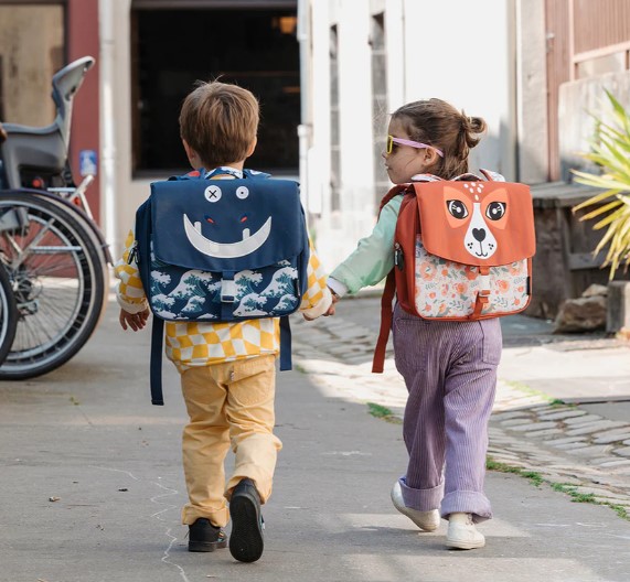 Les Délingos - Mochila escolar ciclo 35cm - Hippipos o hipopótamo - Image 2