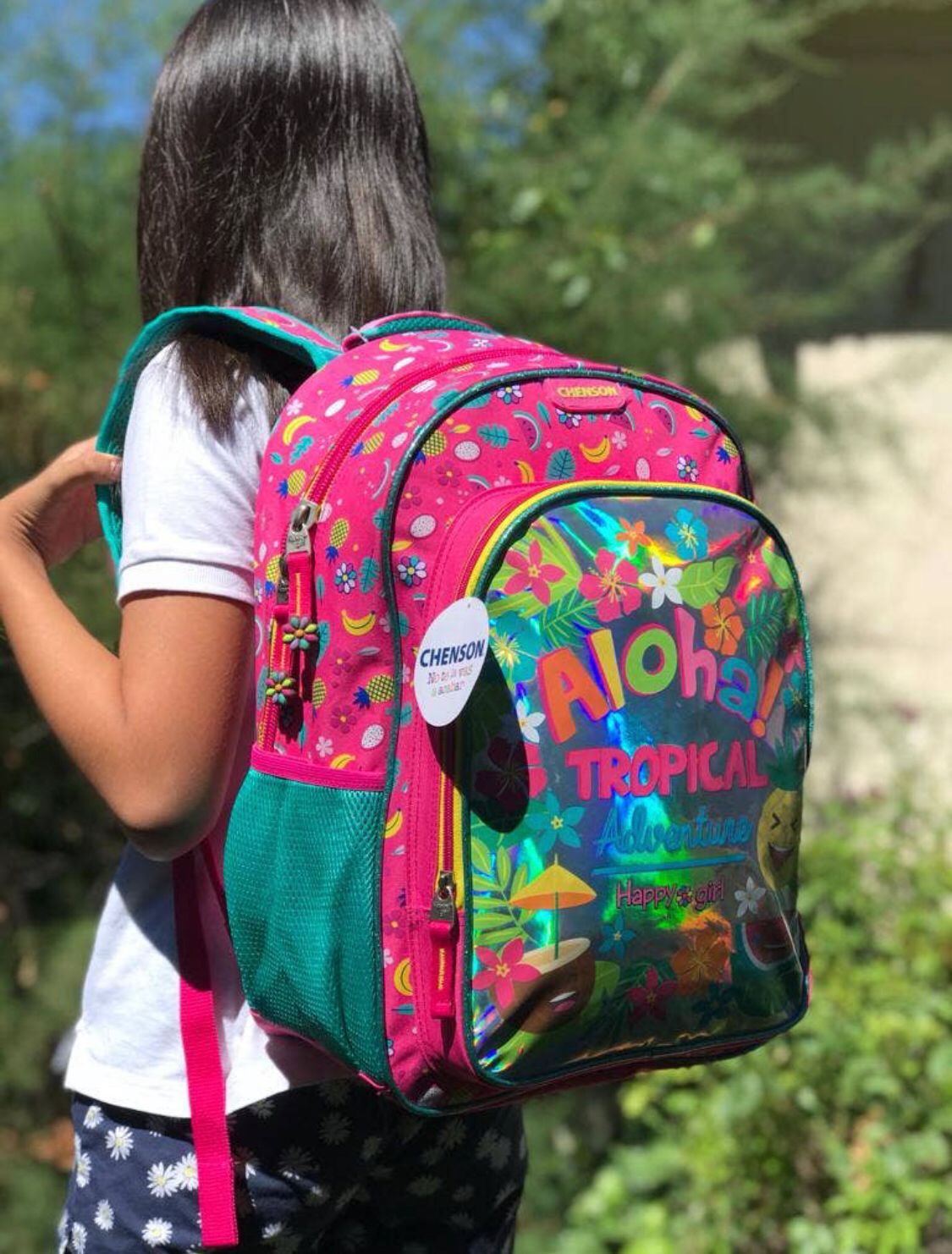 Girls School Backpack Tablet Holder - Aloha - Image 3