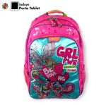 Mochila escolar para meninas com suporte para tablet - Girl Power