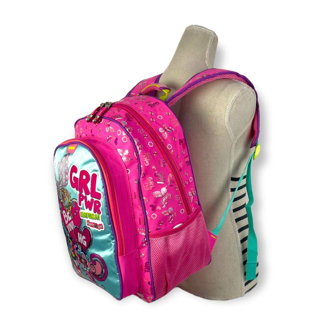 Mochila escolar para meninas com suporte para tablet - Girl Power - Image 3