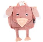 Les Délingos - Mochila de veludo creche / jardim de infância - Pomelos a avestruz