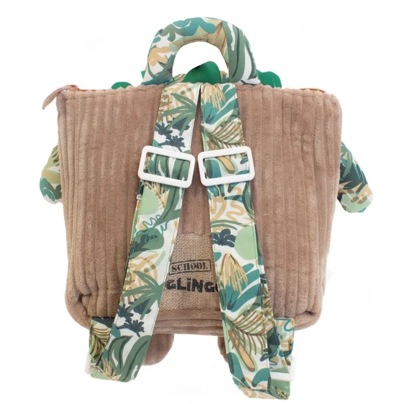 Les Délingos - Mochila de veludo creche / jardim de infância - Jelekros o leão - Image 2
