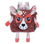 Les Délingos - Mochila de veludo creche / jardim de infância - Mélimelos o veado