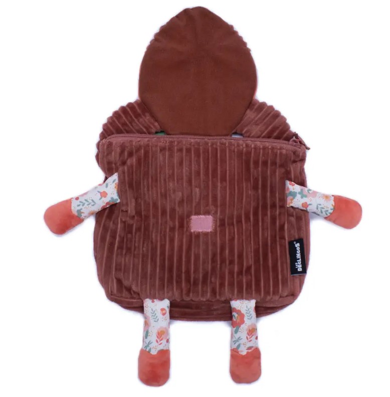 Les Délingos - Mochila de veludo creche / jardim de infância - Mélimelos o veado - Image 3