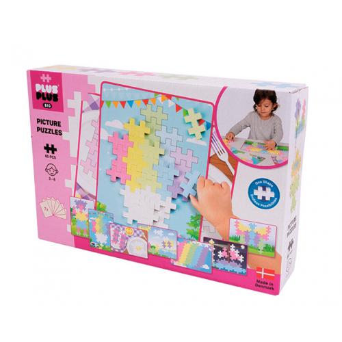 PLUS-PLUS - Big Picture Puzzle Pastel 60 peças para crianças - Image 2