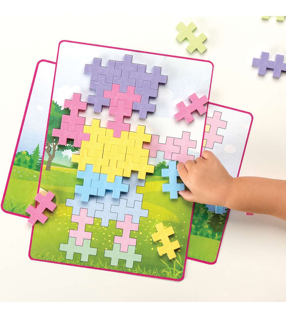 PLUS-PLUS - Big Picture Puzzle Pastel 60 peças para crianças - Image 15