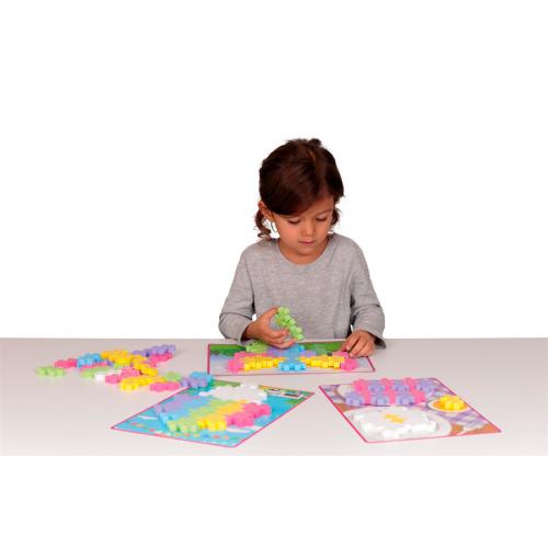 PLUS-PLUS - Big Picture Puzzle Pastel 60 peças para crianças - Image 3