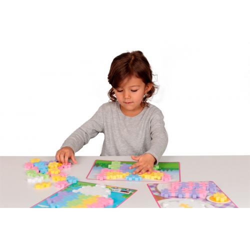 PLUS-PLUS - Big Picture Puzzle Pastel 60 peças para crianças - Image 4