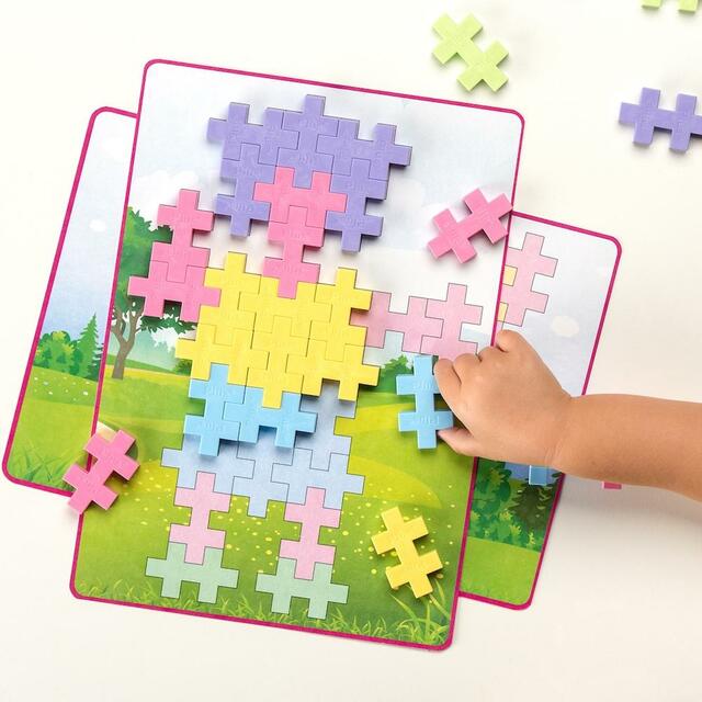 PLUS-PLUS - Big Picture Puzzle Pastel 60 peças para crianças - Image 10
