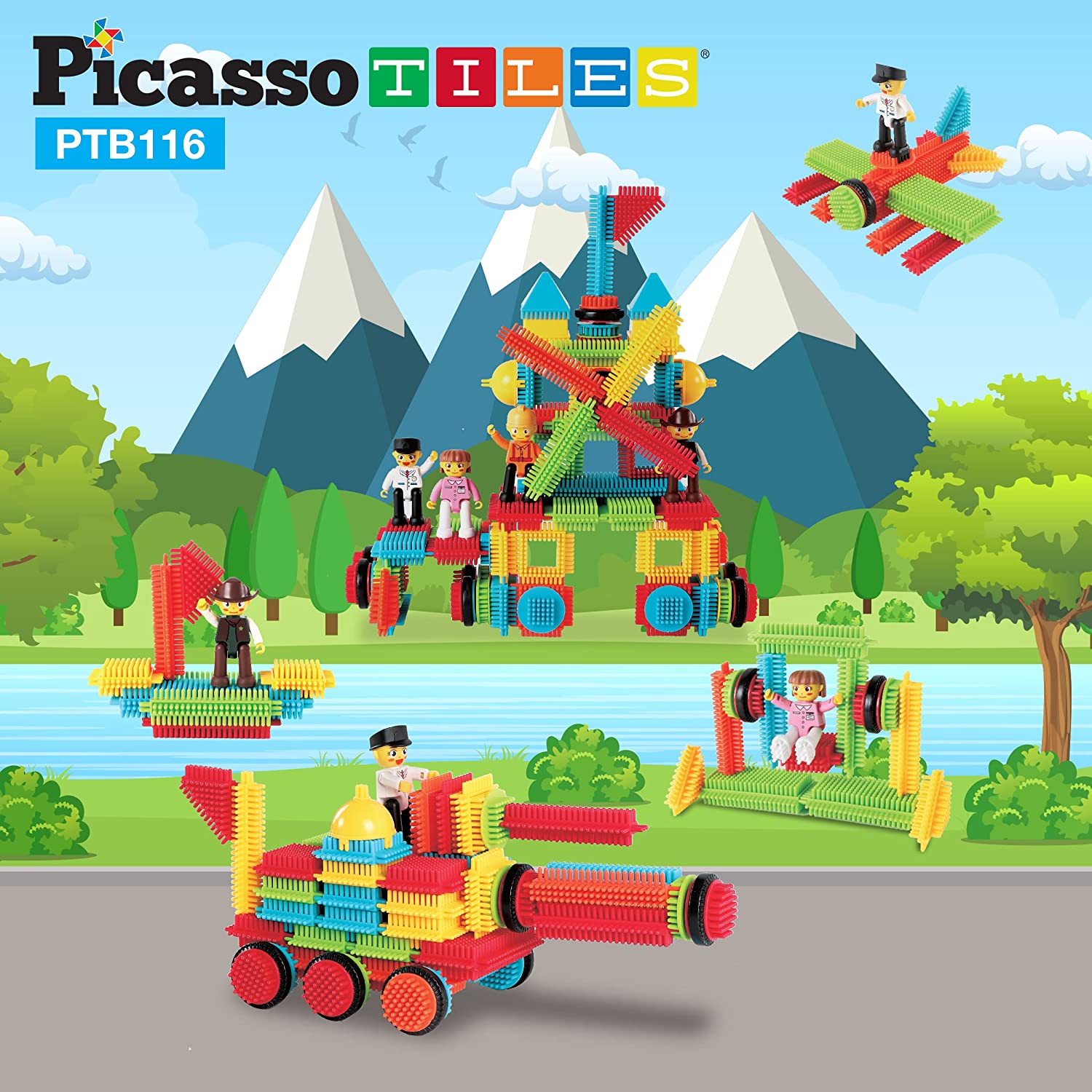 Picasso Tiles - Blocos de Cerdas - 116 peças - Image 5