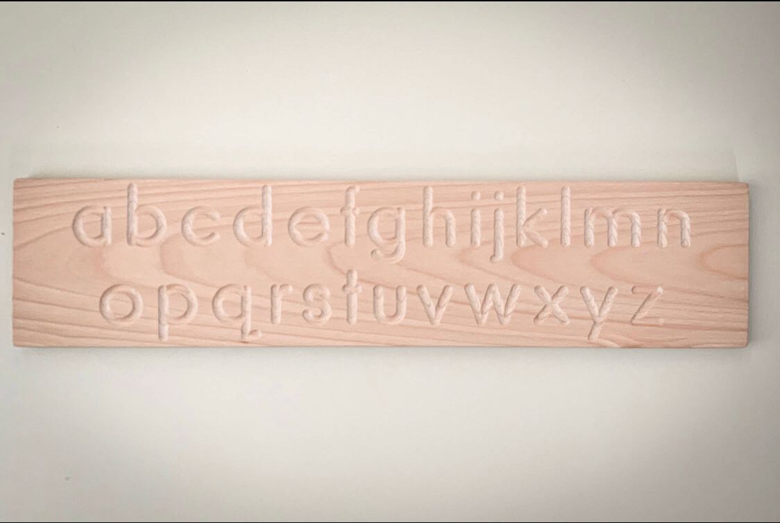 The Little Coach House - Wooden Board Alphabet AZ Lowercase and Uppercase - Montessori Resource - Image 2