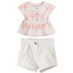 Conjunto Blusa com Calção canelado