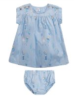 Newness - Vestido com tapa-fralda menina do balão para bebé