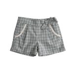 Calção Xadrez com renda nos bolsos