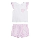 Conjunto Blusa e calções coração