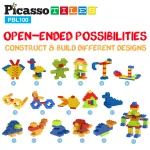 Picasso Tiles - Blocos largos de construção - 100 peças - Image 6