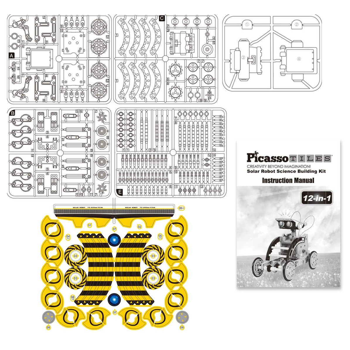 Picasso Tiles - Robot solar 12em1 - Image 3
