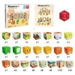 Picasso Tiles - Conjunto de cubos magnéticos + puzzles - Tema Dinossauro - Image 10