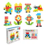 Picasso Tiles - Conjunto Cubos Magnéticos Sensoriais - 60 peças