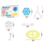 Picasso Tiles - Ferris wheel base - 9 pieces - Image 5