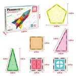 Picasso Tiles - Conjunto Magnético foguetão - 36 peças - Image 3
