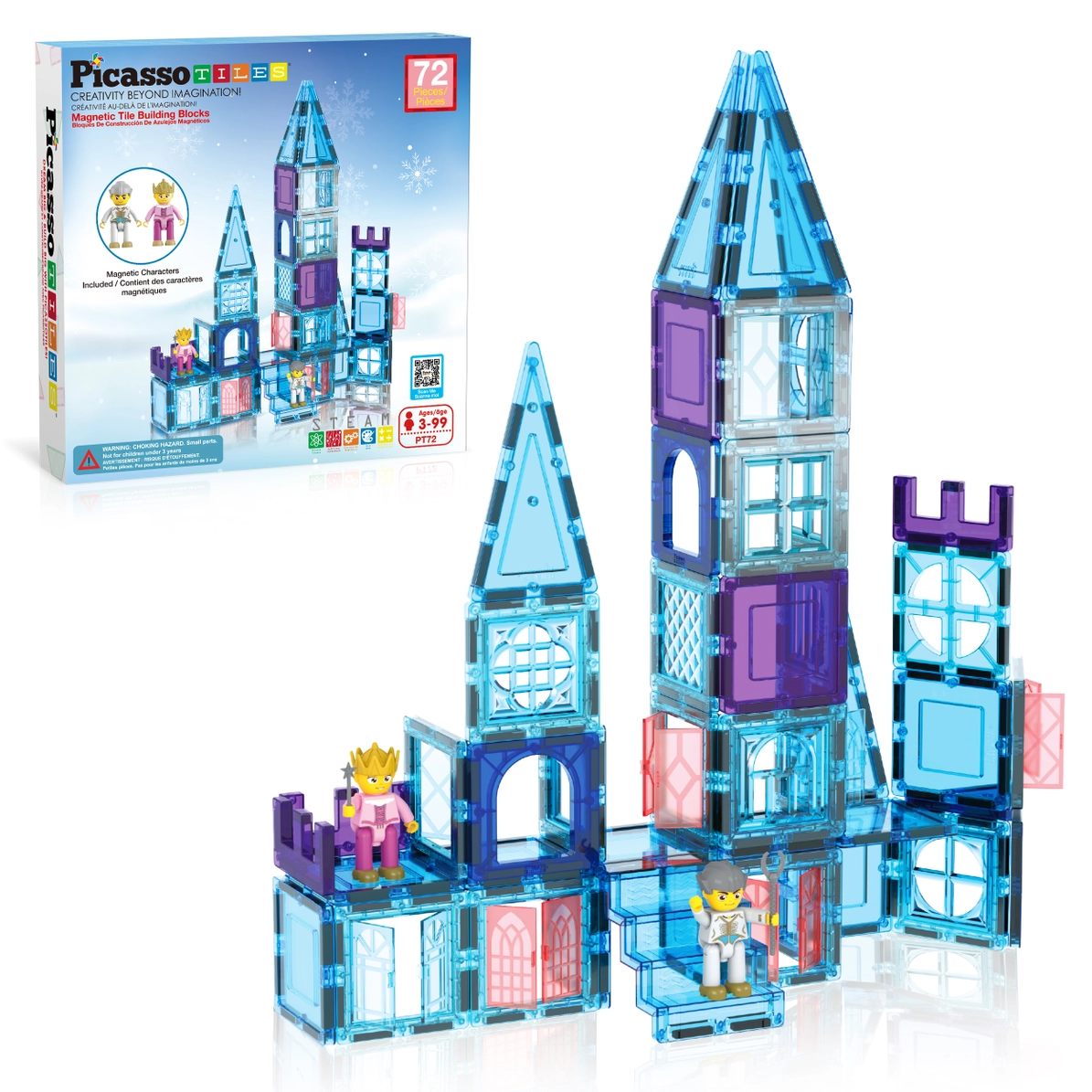 Picasso Tiles - Conjunto magnético - Castelo de gelo com personagens - Image 1