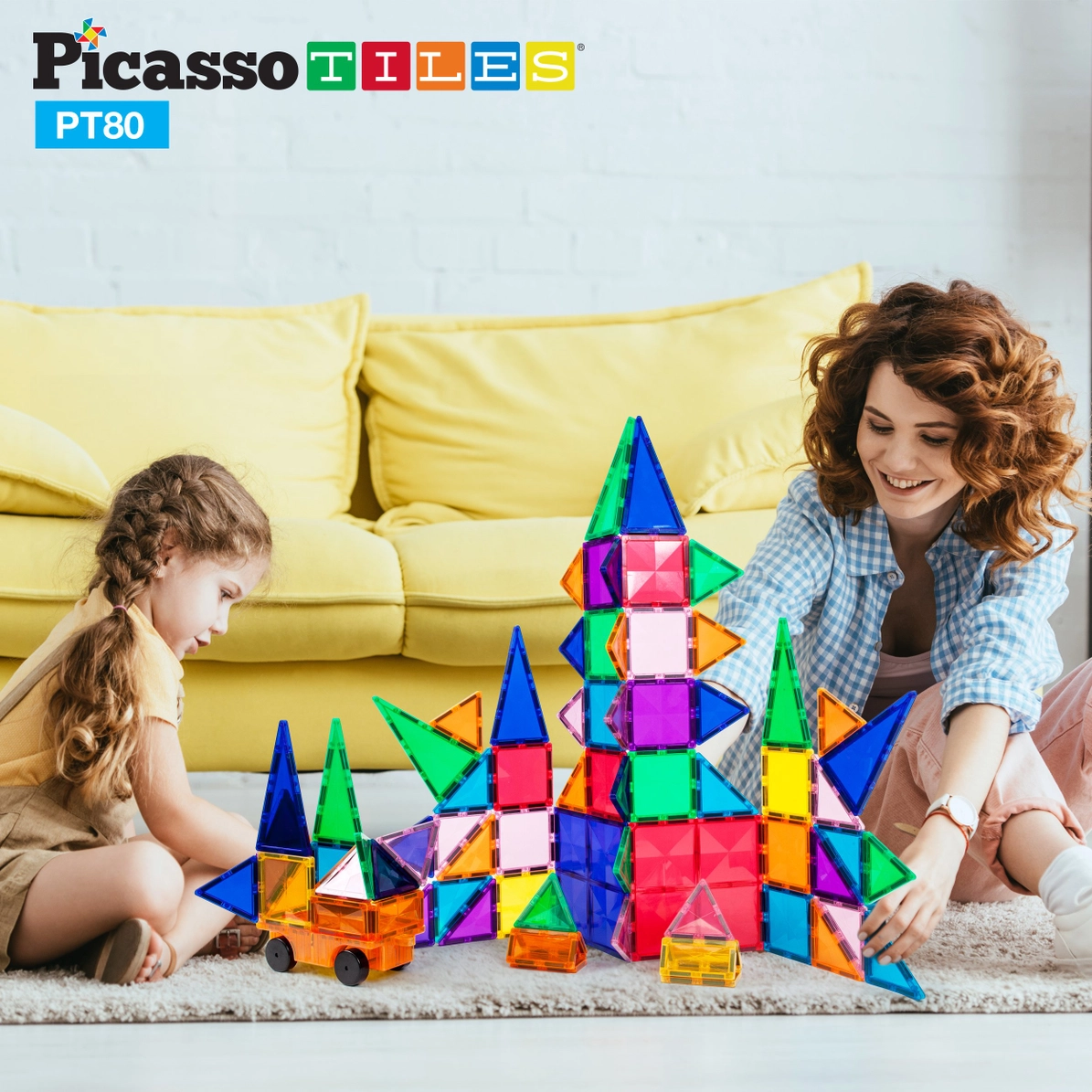 Picasso Tiles - Conjunto Magnético Master - 80 peças - Image 9