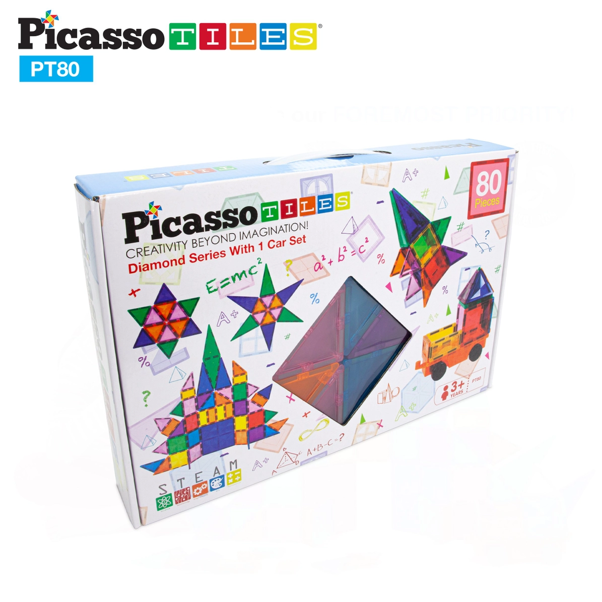 Picasso Tiles - Conjunto Magnético Master - 80 peças - Image 4