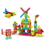 Picasso Tiles - Conjunto de blocos de cerdas - 112 peças