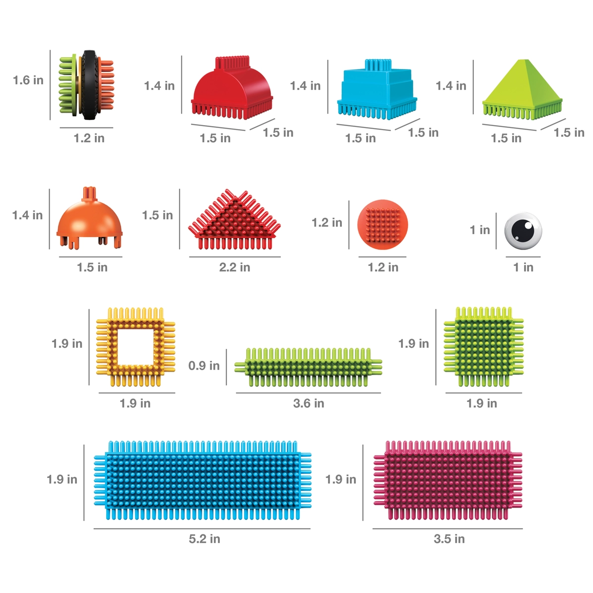 Picasso Tiles - Conjunto de blocos de cerdas - 112 peças - Image 7